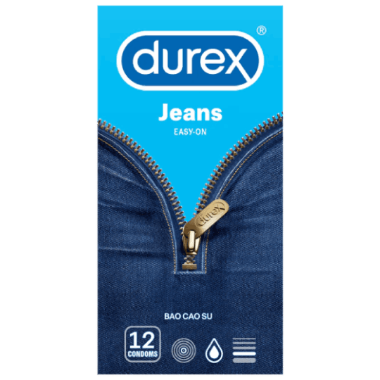 Bao Cao Su Durex Jeans Hộp 12 cái