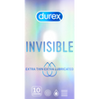 Bao Cao Su Durex Invisible Extra Thin, Extra Lubricated Hộp 10 Cái