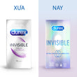 Bao Cao Su Durex Invisible Extra Thin, Extra Lubricated Hộp 10 Cái