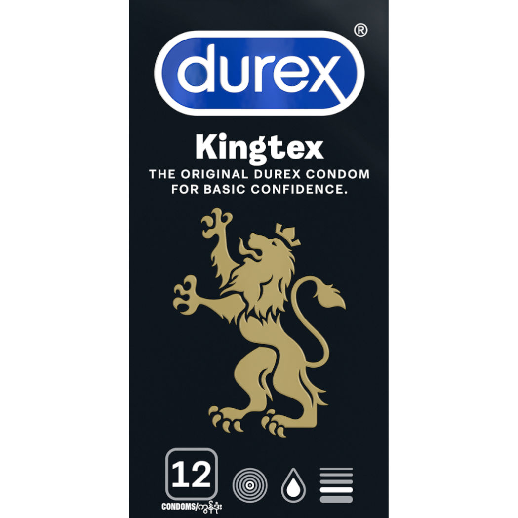 Bao Cao Su Durex Kingtex Hộp 12 Cái