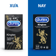 Bao Cao Su Durex Kingtex Hộp 12 Cái