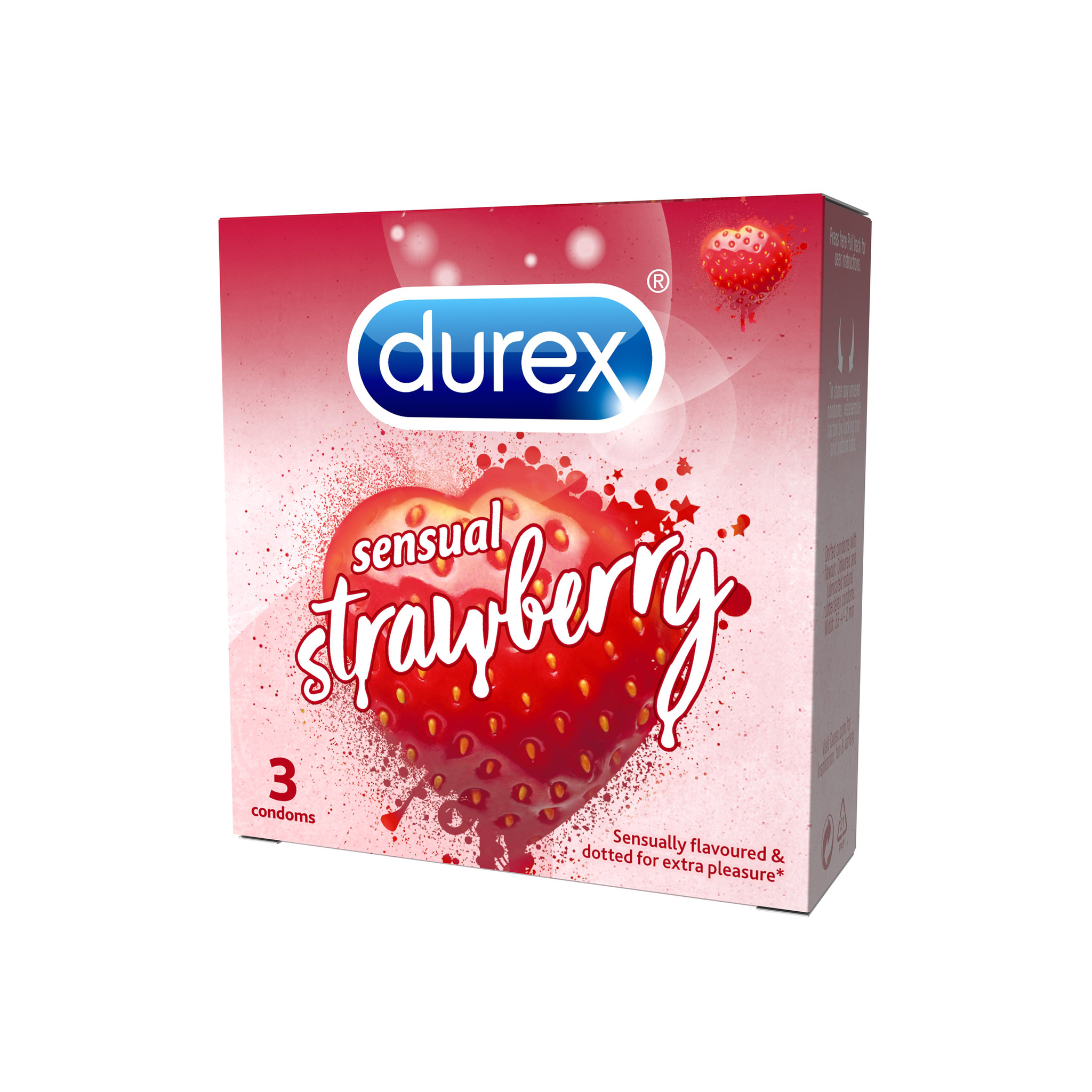 Bao Cao Su Durex Sensual Strawberry Hộp 3 Cái