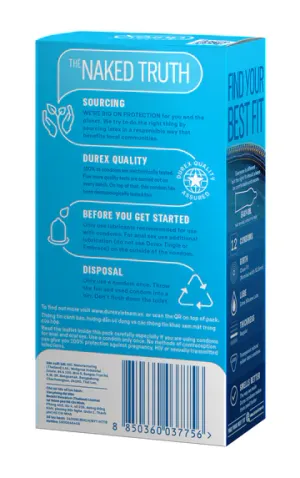 Bao Cao Su Durex Jeans Hộp 12 cái