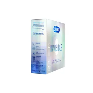 Bao Cao Su Durex Invisible Extra Thin Extra Sensitive Hộp 3 Cái