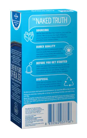 Bao Cao Su Durex Jeans Hộp 12 cái